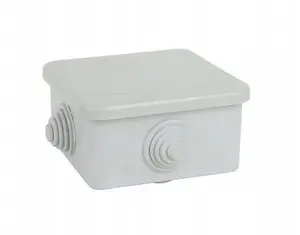 Surface-mounted junction box NASIELSK Fast-Box 0242-04 80×80×42 mm gray