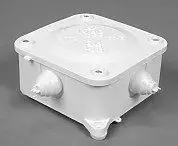 Virspusēji uzstādāma savienošanas kārba PAKPLAST P3C P-3 IP41 110×110×50 mm melna