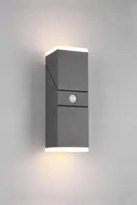 Wall light DELIGHT Avon 270660242 outdoor wall lamp IP54 2x7W LED 3000K anthracite
