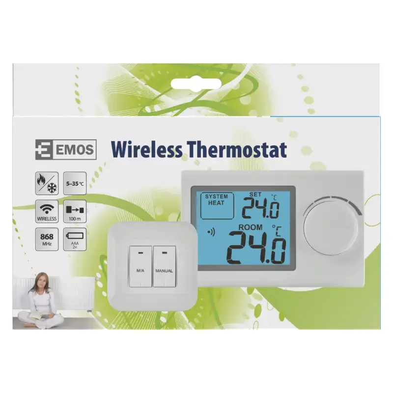 Termostats EMOS P5614 bezvadu LCD Photo 5