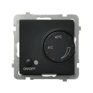 Сетевой таймер Ospel RTP-1R/m/33, 230 В, IP20, 71×71×52 мм, чёрный
