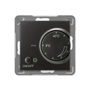 Накладной таймер Ospel RTP-1YN/m/50, антрацит, 230 В, IP20, 71×71×52 мм