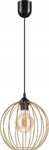 Подвесной светильник LAMKUR Zoya 45153 — 1xE27 60W, металлическая клетка, золотой/чёрный