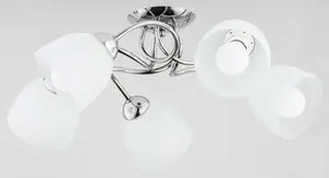 Kulons griestu lampa ALFA Silia 5 punktu, modelis 27505, piecas gaismas