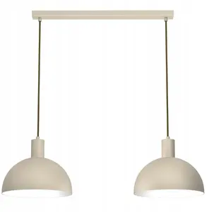Pakaramais lampas No name Handa 4308, 2x15W E27, bēšs