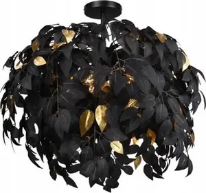 Потолочный светильник DELIGHT R60463032 Leavy Rl плафон 3x28W E14 черный