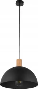 Kulons TKKRYWULT Oslo 4852, 1x E27 15W, melns ar koka akcentiem