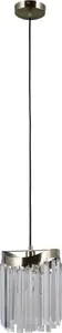 Pendant lamp Italux Sabriga PND-44544-1 — ceiling light for dining room, single light source, metal and glass