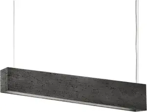 Подвесной светильник NOWODVORSKI Stone Travertine 1x39W T5 серый (7014)