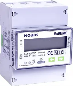 Energy Meter Noark Ex9EMS 3P 4M 100A (model 107297) 3-phase, 4-wire, 100 A