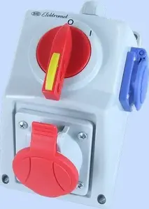 Комплект для установки Elektromet с 5-пиновым разъёмом и 1x 2P+Z 0-I 16A IP54 (971616)