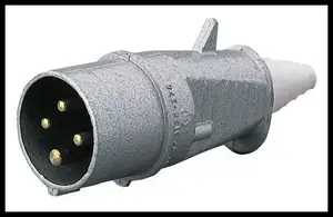 Pārnēsājama metāla kontaktdakša Polam Nakło 32A 3P+Z 380V IP44, apaļi tapu - 3143-326