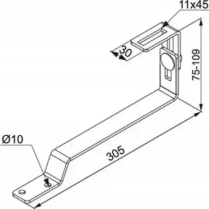 Roof Mount Bracket Baks DURSE 898141 adjustable