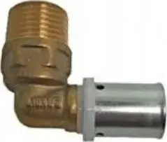Колено Wago PEX 20 x 1/2" с наружной резьбой K1-2012-1G, обжимное соединение