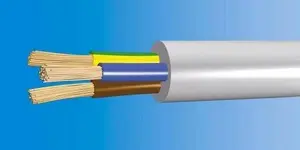 Onnline electrical cable OMY-ŻO (H03VV-F) 3x1.5 mm² 300V white