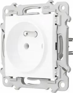Wall Socket Ospel GP-1ZZ/m/00 single outlet with earth, white