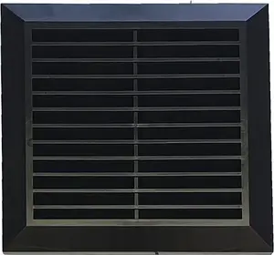 Ventilation cover AWENTA T27CZ ø150 mm black — exterior wall vent grille