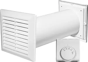 Ventilation kit AWENTA CM100 Cosy Move 4-in-1 with thermostat, white