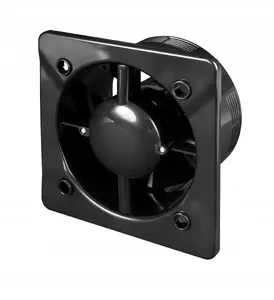 Axial fan housing AWENTA KWS125CZ black for ventilation systems, model KWS125CZ