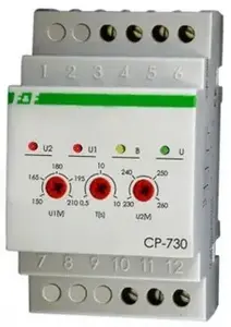 Реле напряжения FF CP-730 с временной блокировкой, 10 A, для 4x400 V+N