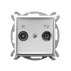 Rozete Ospel GPA-UK/m/00 — Apvienotās Karalistes tipa, balta, IP20, 71×71×35 mm