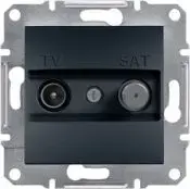 Розетка Schneider Electric Asfora TV-SAT конечная, антрацит, модель EPH3400171