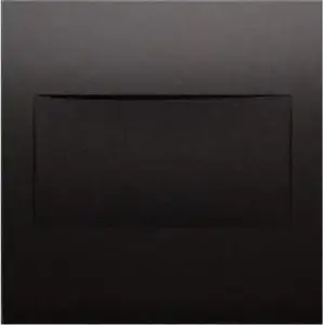 Frame blind plate for modular internal frames, Kontakt-Simon DP/49, matte black, snap-fit mounting