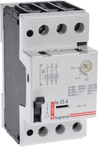 Motor protection switch Legrand 3-pole 11 kW 18–25 A model M 250 25 (MPN 606812)