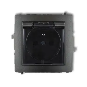 Розетка Karlik 11DGPB-1zd, 16 A, 250 V, степень защиты IP44