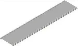 Baks cable tray cover PKJ100/3 100 mm width, 3 m length (model 100810)
