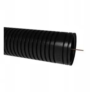 Sirumpīta PVC caurule PAWBOL 6160-25/750P, 25 m, 750 N, ar pilotu, melna