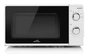 Solo countertop microwave ETA Galiato White — 17 L, 700 W, rotary control, 245 mm turntable