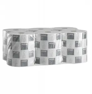 Paper hand towel roll Katrin Plus M2, white, 2-ply, 100 m, pack of 6