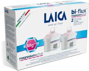 Water filter cartridge LAICA BI-FLUX MagnesiumActive for pitchers — replacement cartridge, model 01LG2MES21