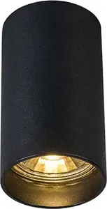 Потолочная лампа Zuma Line TUBA SL1 BLACK SPOT 92680, 1×GU10, макс. 50 Вт, алюминий, черная