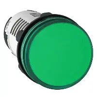 Indicator light Schneider Electric XB7, alarm signal lamp 24 V, green, IP65, Ø 22 mm
