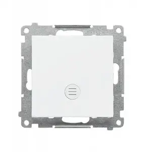 Single-pole switch Kontakt-Simon TW1L.01/111 with LED indicator, 10 AX 250V~, quick-connects, matte white