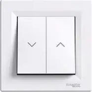 Schneider Electric Asfora roller-shutter switch without frame white EPH1300521