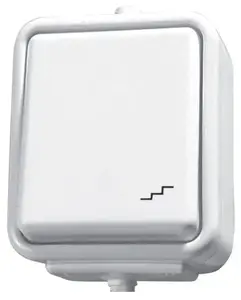 Wall-mounted stair switch Schneider Electric WNT600C01, Cedar white finish