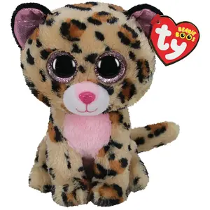 Soft toy leopard Ty Livvie - plush animal, 36 cm (model 36367)