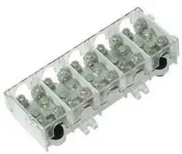 Клеммная колодка PAWBOL LG 5x25/16 термопластиковая с крышкой для TH35 (E.4029)