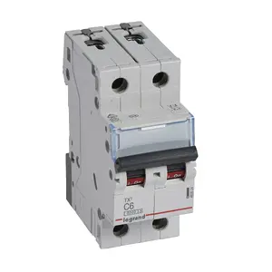 Miniatūrais automāts Legrand TX3 Type C 2-polārs, 6 A, 240–415 V, IP20