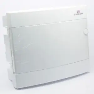 Flush-Mount Distribution Board Eti-Polam ECM2x18PO-s 2x18M IP40 with White Door