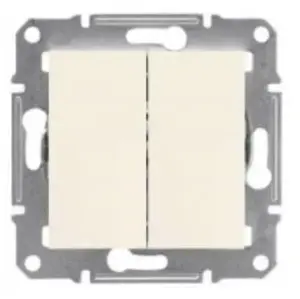 Wall-mounted candle-style switch Schneider Electric EPH0301423, frame-less, cream