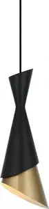 Pendant lamp Italux Malia PND-85949-1 BK+GD black modern single-light suspension