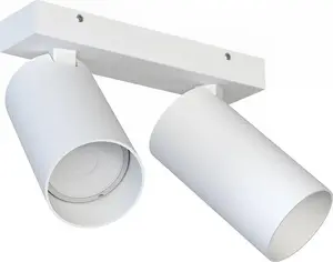 Griestu virsmas lampa NOWODVORSKI Mono 2‑spuldžu 7810 balta metaliska downlight