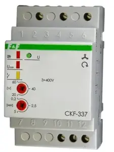 Реле очередности и пропадания фаз FF CKF-337 1P 10A 0,2–5 с 20–60 В