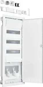 Распределительный шкаф Hager VU603PLH гибридный встраиваемый 36 модулей с монтажной плитой