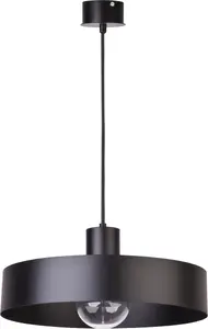 Pakaramais gaismeklis SIGMA Rif moderns melns modelis 30895 — griestu apgaismojums