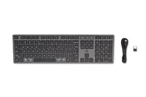 Keyboard KINGSTON HP 720 Multi-Device Rechargeable Wireless — Full-size USB + Bluetooth, Mechanical, QWERTY, Black